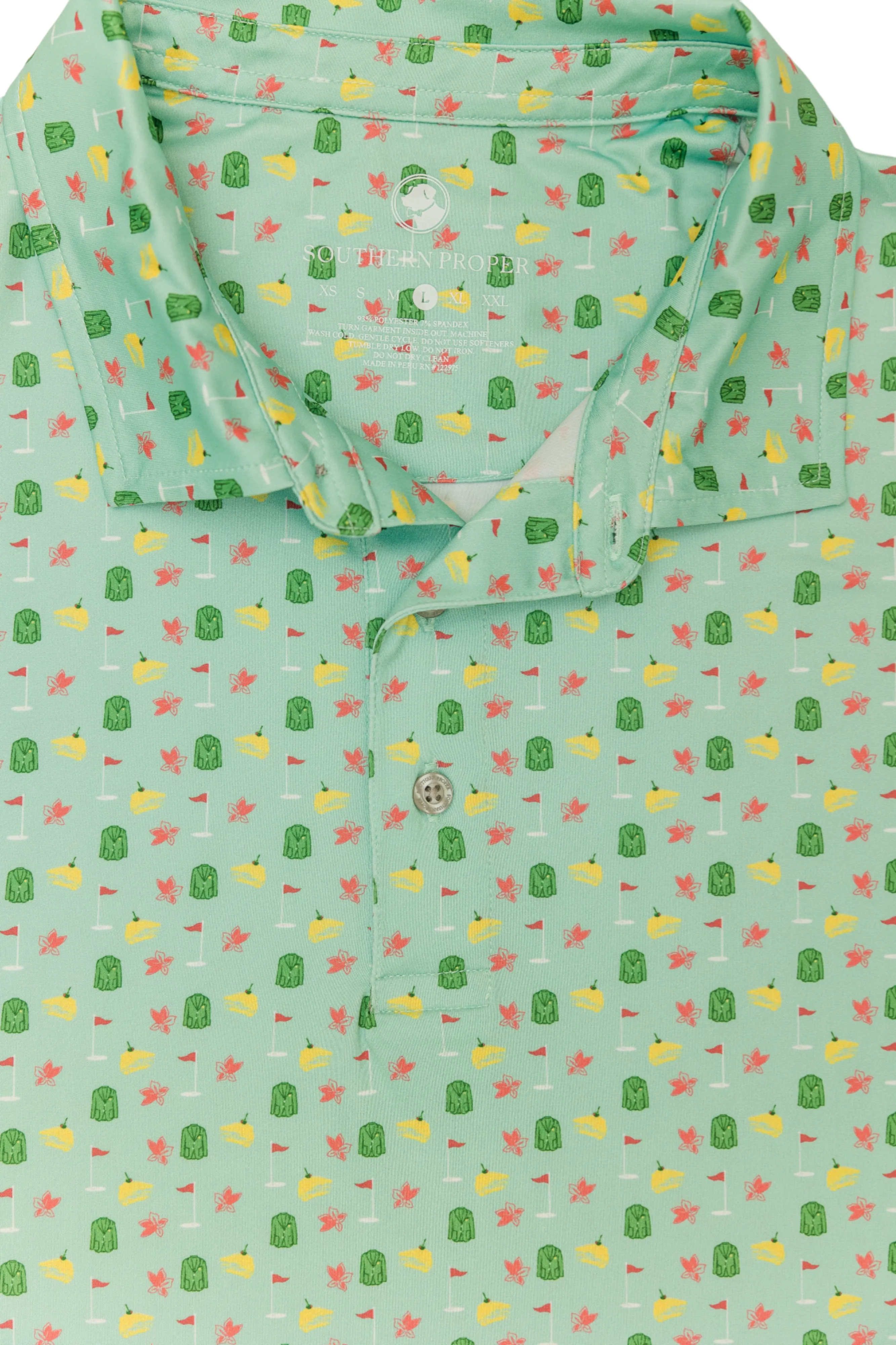 Azalea Printed Performance Polo