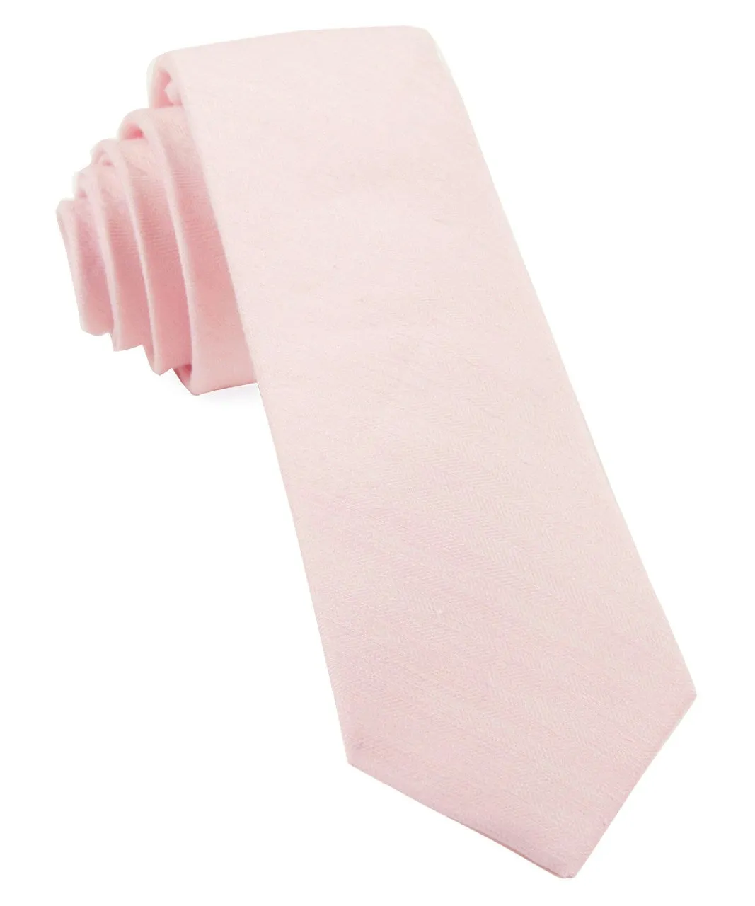 Blush Pink Linen Row Tie
