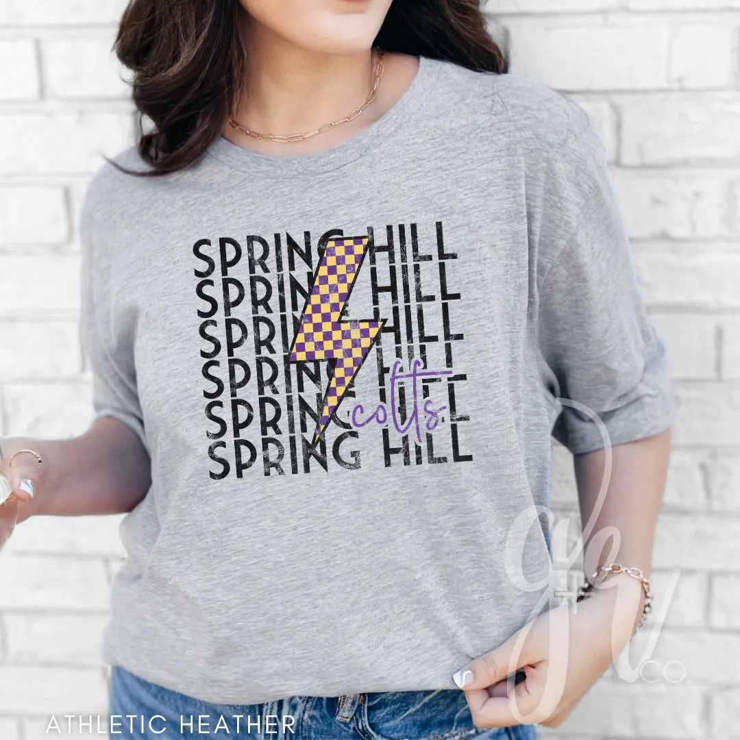 Checkered Bolt Colts (Tees Sweatshirts)