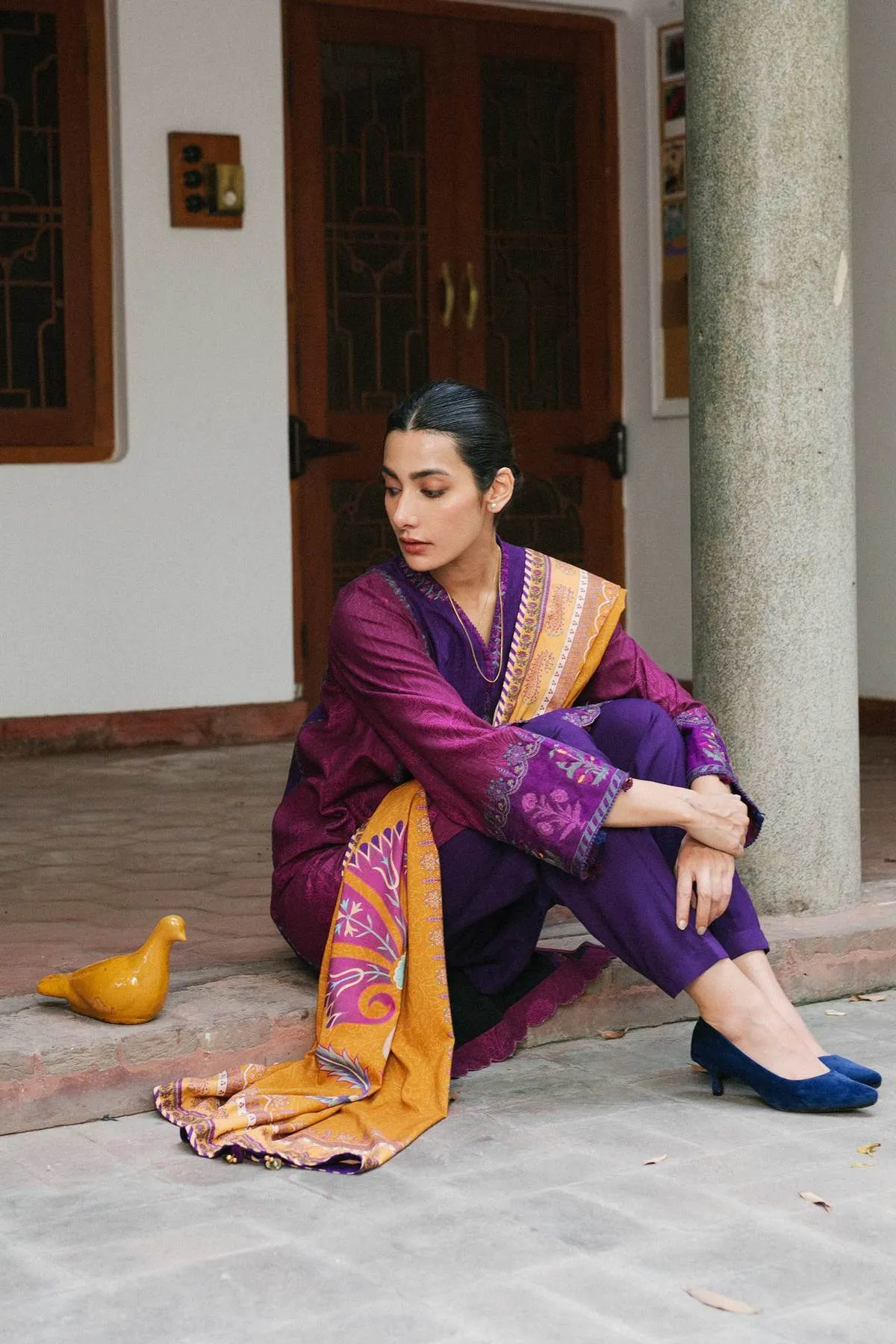 ZW21-6A |  Zara Shahjahan Coco Winter 2021 Collection | Unstitched Embroidered linen Suits